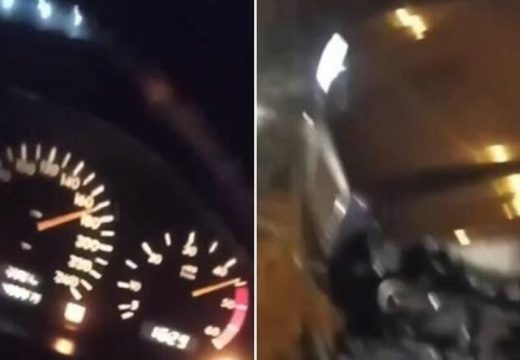 Sve prenosio uživo: Vozač kod Živinica jurio 170 km/h, izgubio kontrolu nad vozilom pa sletio s puta (Video)