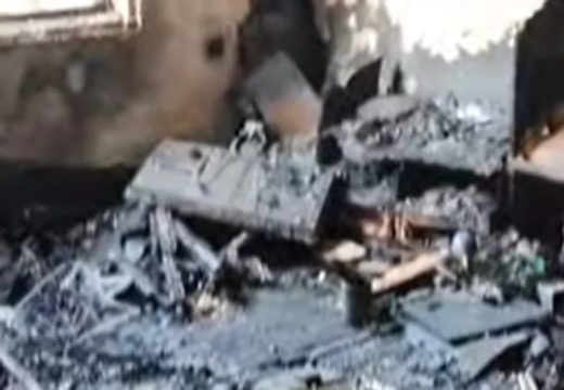 Kozarska Dubica: Snimak kuće u kojoj su pronađena tri ugljenisana tijela (Video)