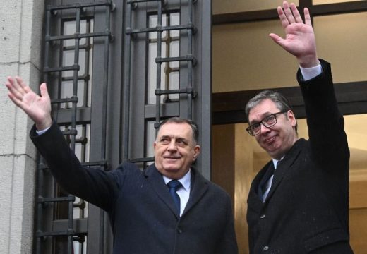 Uz himne Srpske i Srbije! Dodik dočekao Vučića ispred Palate Republike FOTO/VIDEO