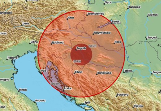 EMSC: Zemljotres u Hrvatskoj, osjetio se i u BiH