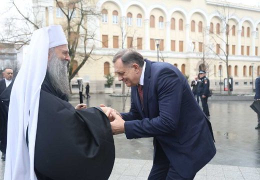 Patrijarh Porfirije stigao u Banjaluku: Sastanak sa predsjednikom Dodikom (Video)