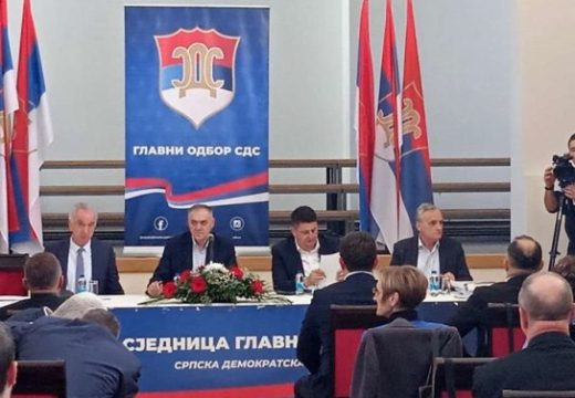 Glavna tema zaštita interesa Srpske:U Bijeljini danas sjednica Glavnog odbora SDS