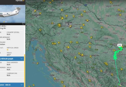 Isti je ranije kružio nebom iznad Banjaluke: Britanski avion nadlijeće Doboj i Modriču