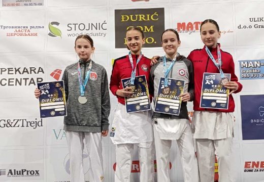 Odlčan uspjeh: Devet medalja za Karate klub UNSU Bijeljina na „NITEN KUPU“ u Gradišci
