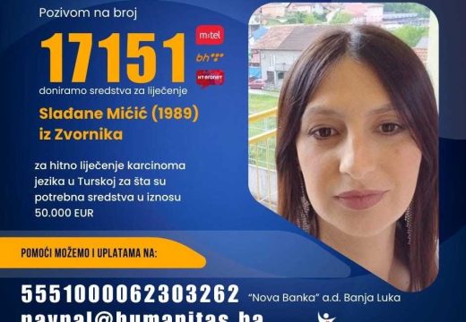 Apel za pomoć: Pomozimo Slađani Mićić u borbi za život!