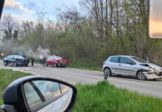 Bijeljina:Udes u Suvom Polju, učestvovala tri vozila