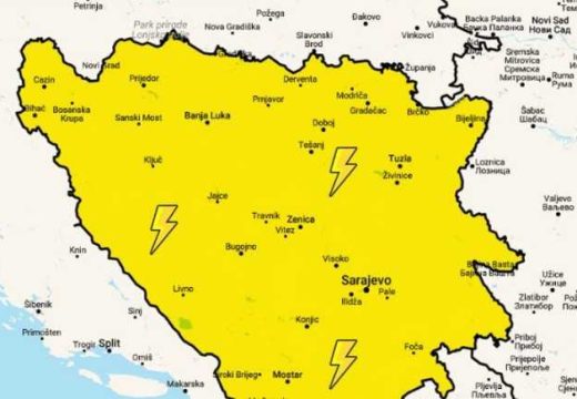 BiH: Meteorolozi upozoravaju; Večeras stiže nevrijeme
