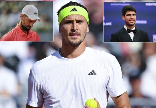 Tenis: Zverev potkačio Đokovića i Alkaraza kako bi odbranio sebe