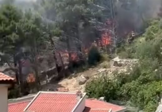 Novi požar kod Makarske: Vatra se približila kućama (Video)