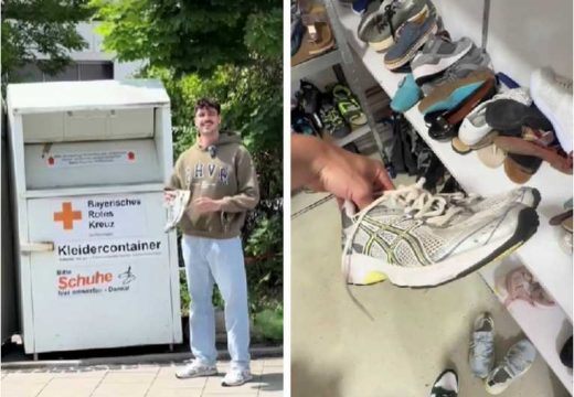 Donirao obuću u Njemačkoj, pronašao je u second hand prodavnici u BiH (Video)