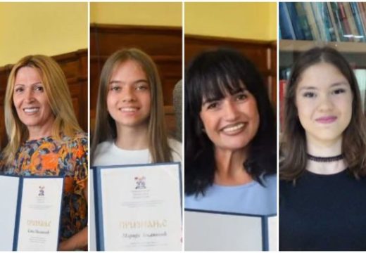 OŠ “Sveti Sava” Bijeljina: Priznanja za najbolje učenice Mariju i Lolu i njihove nastavnice