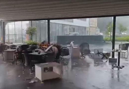 BiH: Nevrijeme u Bihaću, vjetar nosio sve pred sobom (Video)