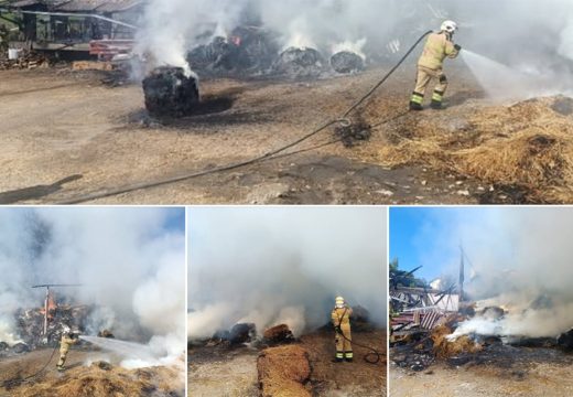 Domaćinu izgorjeli sijeno, traktor i štale: Ne znam od čega da živim