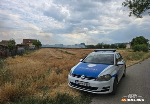Bijeljina: Požar zahvatio obilaznicu, približio se kućama