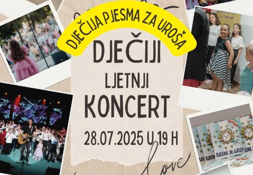 LJETNI KONCERT U BIJELJINI: Djeca pjevaju za malog Uroša