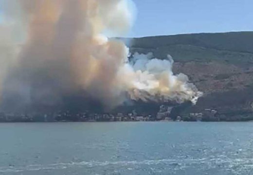 Požar na crnogorskom primorju: Vatra se širi velikom brzinom, ugrožene kuće i zgrade sa apartmanima