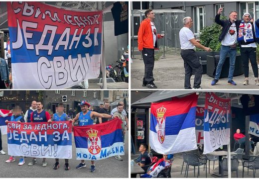 “Bože pravde, pjesme o Kosovu i Stoja”: Navijači Srbije napravili šou na Eurobasketu