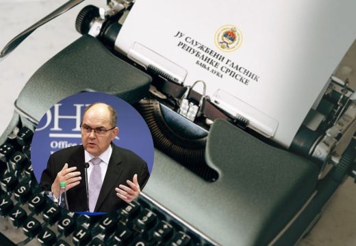 Evo i zbog čega: “Visoki predstavnik” u Službenom glasniku Republike Srpske (Foto)