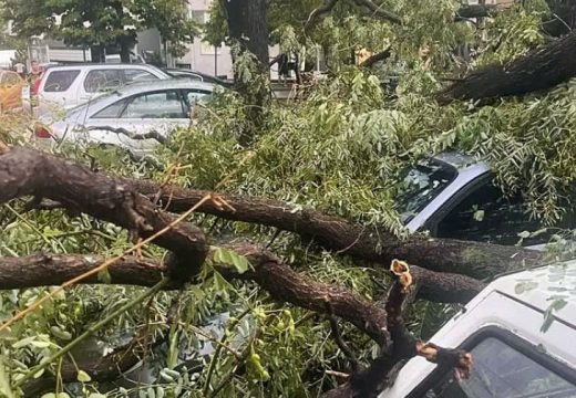 Vjetar nosio krovove: Nevrijeme u Skoplju izazvalo haos