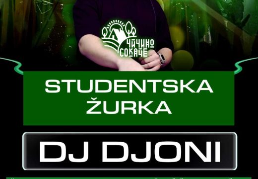 DJ Djoni večeras u Srednjem Dragaljevcu: Studentska žurka u ljetnoj bašti Čičinog Sokačeta