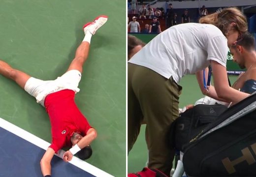 Đoković se samo srušio na teren: Doktor hitno uletio, Novaka jedva doveli do stolice