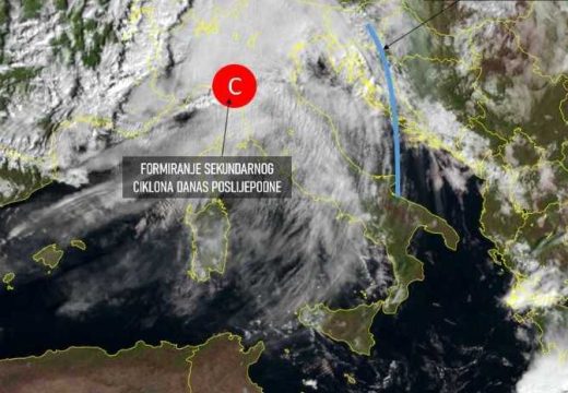 Prognoza: Hladna fronta donosi kišu i jake udare vjetra u cijeloj zemlji