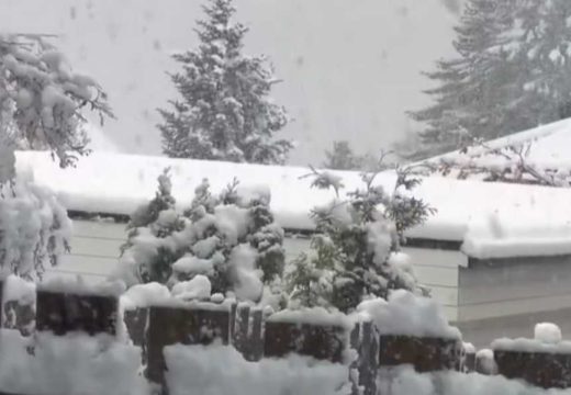 Pogoršanje već stiglo: Pogledajte gdje je snijeg napadao kao usred zime (Video)