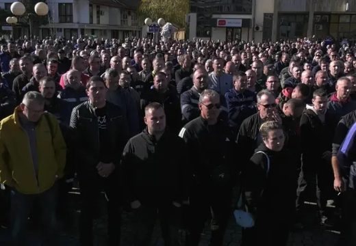 RS: Održan protest radnika RiTE Ugljevik
