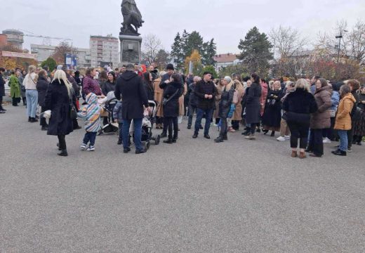 Mirni protest roditelja: Sramotan odnos prema najmlađima i njihovim roditeljima (Foto)