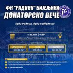 Donatorsko veče: Budi Radnik, budi pobjednik!
