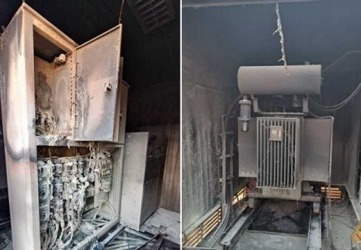 Otkrili uzrok: “Elektro-Bijeljina” se oglasila o požaru u trafo stanici (Foto/Video)