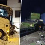 Sudar tri kamiona i autobusa: Dvije osobe pod ljekarskim nadzorom