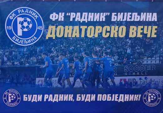 „Budi Radnik, budi pobjednik“: Održano donatorsko veče FK „Radnik“ Bijeljina