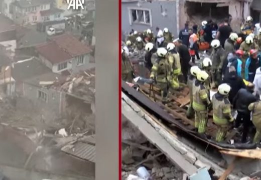 Užas u Istanbulu: Iz ruševina dvije zgrade izvučeno devet osoba, sumnja se da je ovo uzrok eksplozije (Video)