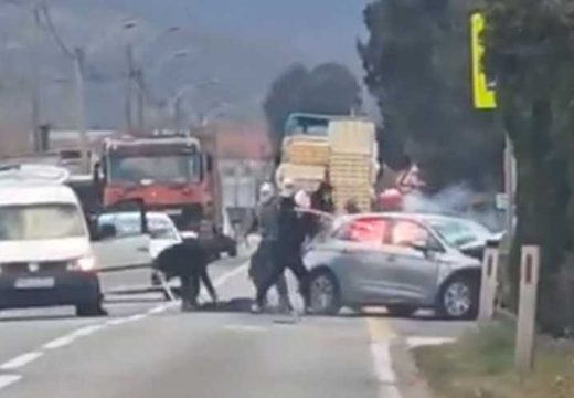 Drama kod Mostara: Maskirani napadači zapalili vozilo i napali vozača (Video)