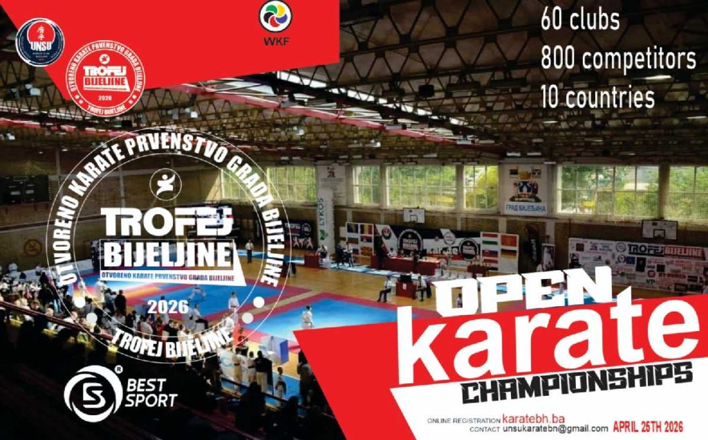 Dani vrhunskog karatea u Bijeljini:  Deveti „Trofej Bijeljine 2026“ okuplja elitu iz deset evropskih zemalja