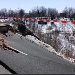 Prilaz odronu obezbjeđuje policija: Zbog odrona zatvoren magistralni put Bijeljina-Tuzla