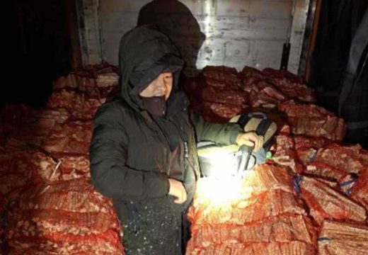 Drama na granici: U kamionu među drvima pronađeno 38 migranata (Video)