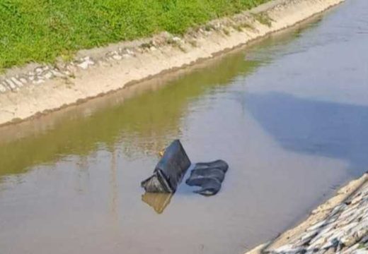 Bijeljina: Trosjed pluta kanalom Dašnica (Foto)
