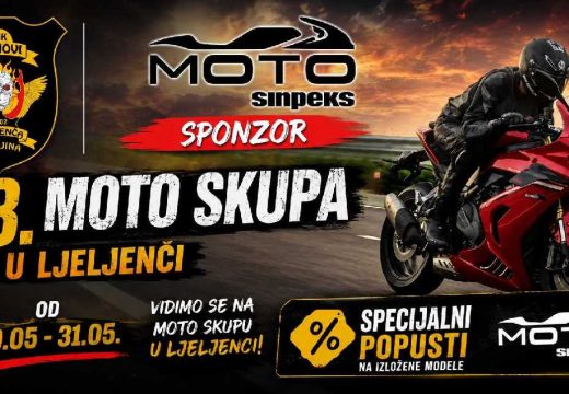 SINPEKS B sponzor 23. Moto skupa u Ljeljenči: Tri dana motora, druženja i specijalnih pogodnosti