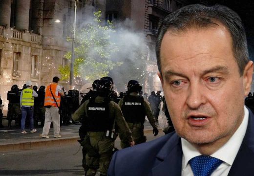 Srbija: Dačić objavio nove podatke o neredima u Beogradu: Povrijeđeno 17 policajaca