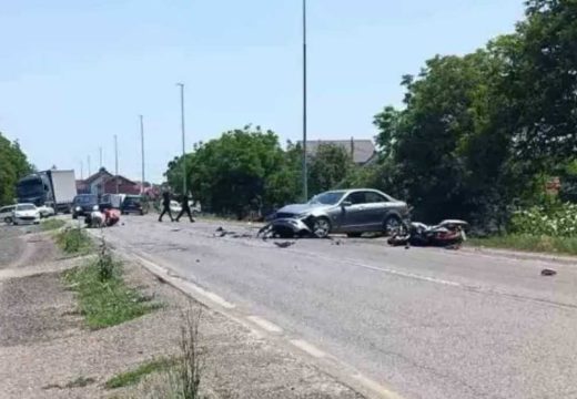Saobraćaj: Težak sudar u Gradišci, povrijeđen motociklista (Foto)