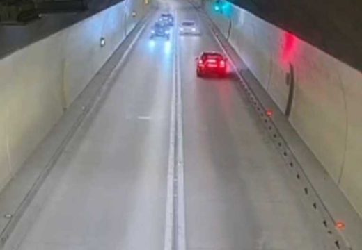 Opasno preticanje u tunelu zgrozilo region: Tragedija izbjegnuta za dlaku (Video)