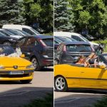 Banjalučani nisu mogli da je ne primijete: Mladenka zablistala u žutom kabrioletu (Foto)