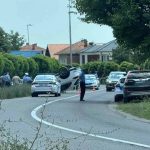 Hronika: Udes kod Bijeljine, auto na krovu