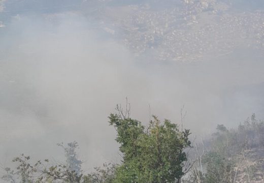 Vatra bukti kod Trebinja: Požar zahvatio minirano područje, građanima upućen hitan apel