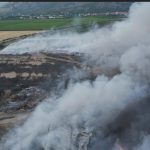 Mostar: Požar na deponiji Uborak još uvijek nije ugašen