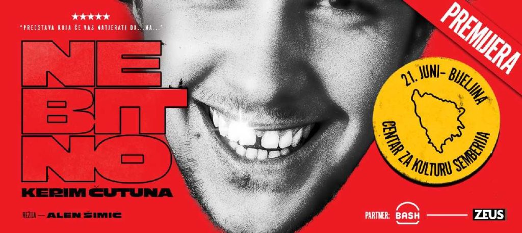 21. juna: Monodrama “Nebitno” Kerima Čutune u Bijeljini