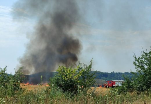Bijeljina: Izbio požar na njivi, intervenisali vatrogasci