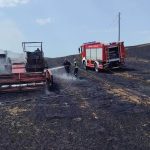 Srpska: Izgorjeli kombajn i 12 duluma pšenice